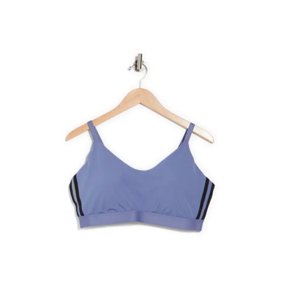 adidas All Me Branded Sports Bra (Plus Size) Violet 2X - Picture 2 of 10